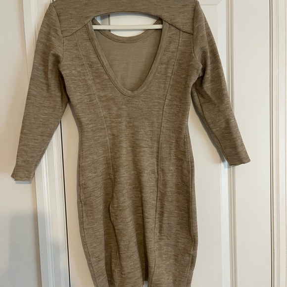 Wilfred Sweater Dress in camel colour. - Picture 2 of 2